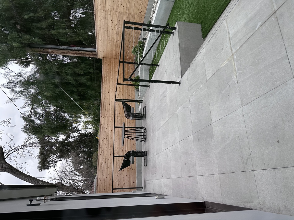 Outdoor furniture and landscaping