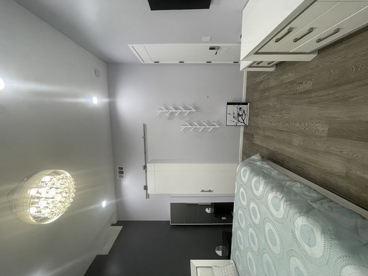 Bedroom with storage and decor